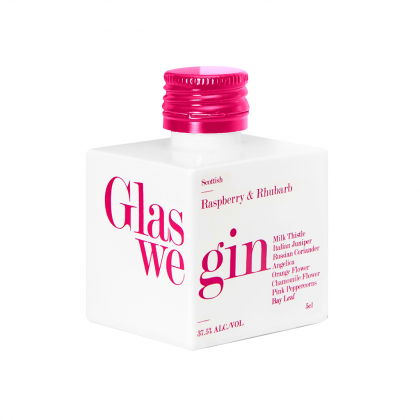 Glaswegin, Raspberry & Rhubarb Gin 5cl Miniature